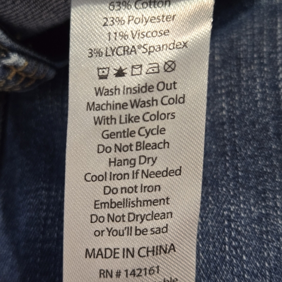 LuLaRoe Women's Skinny Jeans in Deep Blue- Size 42 (22/23W) - Picture 5 of 5